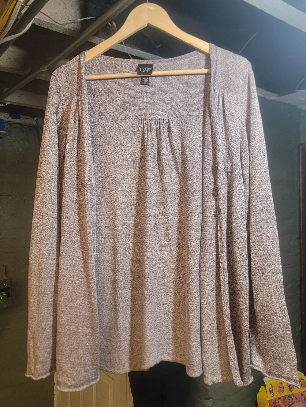 Eileen Fisher Silk and Linen Cardigan SIZE M